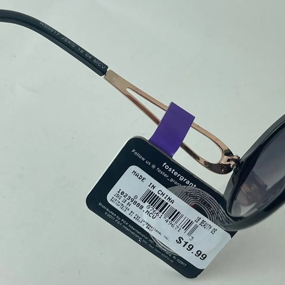 SG00750 Maxblock Sunglasses For Women Round, 100% UVA-UVB Protection, Black Gold - Picture 4 of 6